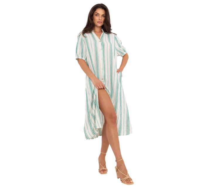 Šaty TW SK BI 2451.84 bielo-zelené