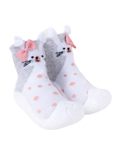 Dětské dívčí ponožky s podrážkou White model 16703507 - Yoclub