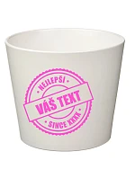 Biely keramický kvetináč – najlepší xx SINCE xx – veľký Biely keramický kvetináč – najlepší xx SINCE xx – veľký