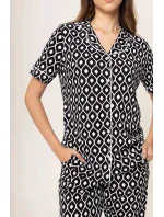 Dámské pyžamo model 19001965 černobílé - Karol Dámské pyžamo model 19001965 černobílé - Karol