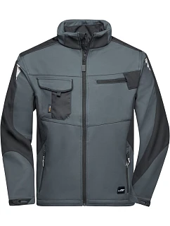 Daiber JN 844 Letná pracovná softshellová bunda – Strong 02.0844 carbon/black