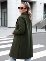 Dámský oversize dlouhý olivový kabát Dstreet model 21981930 - FashionStreet