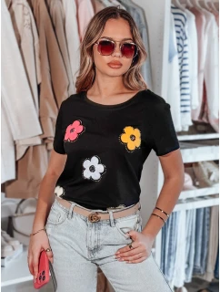 Dámské květované tričko černá Dstreet model 21984272 - FashionStreet