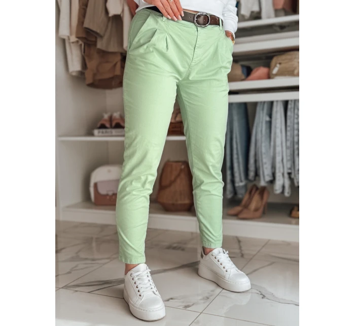 Dámské kalhoty chinos s páskem mint Dstreet model 21987173 - FashionStreet