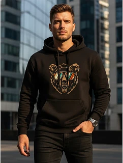 Pánska mikina s kapucňou bear black FashionStreet NX0041B