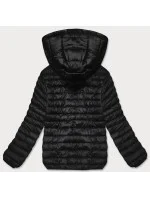 Černá dámská prošívaná bunda s kapucí model 18311070 - S'WEST