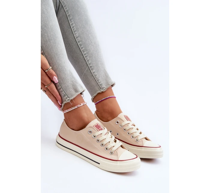 Niskie Trampki Damskie Big Star NN274272 Beżowe