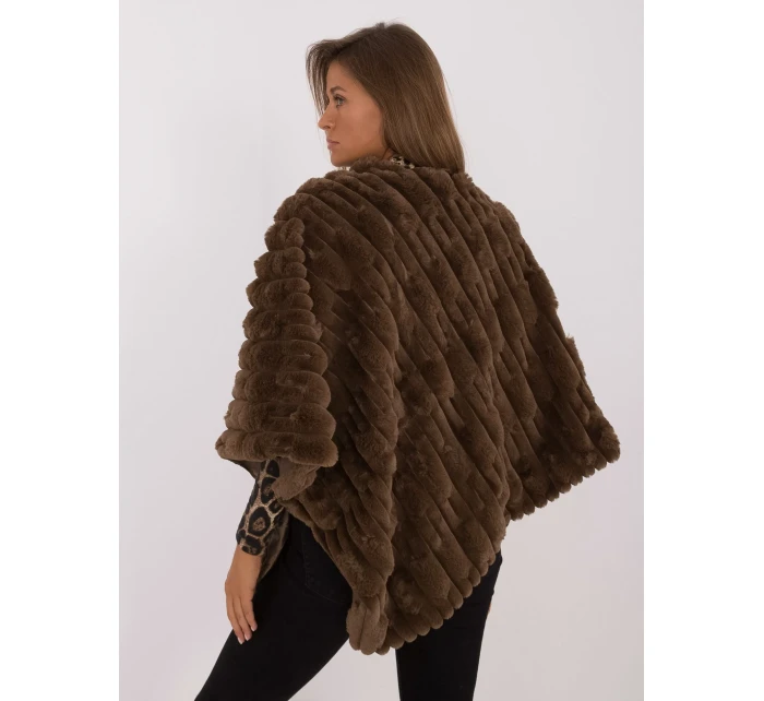 Pončo AT PN 2347.88 tmavohnedé