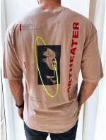 Pánske tričko s potlačou cappuccina FashionStreet RX5303