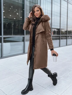 Dámska zimná bunda parka LUSTER hnedá FashionStreet TY3956