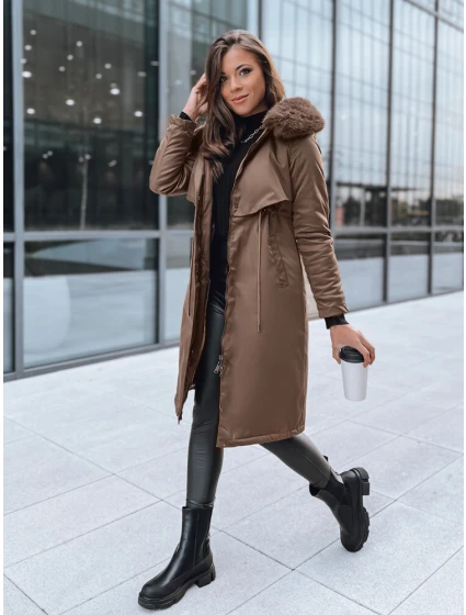Dámska zimná bunda parka LUSTER hnedá FashionStreet TY3956