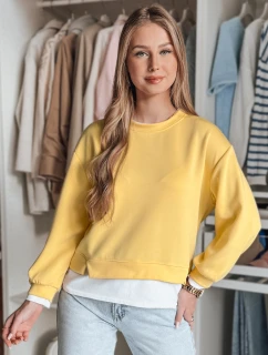 Dámska oversize mikina LUZZIO žltá FashionStreet BY1380