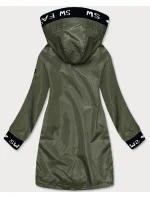 Tenká dámska bunda v khaki farbe s ozdobnou lemovkou (B8145-11) Tenká dámska bunda v khaki farbe s ozdobnou lemovkou (B8145-11)