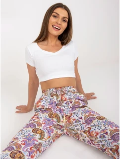 Nohavice D73771M61869M svetlo fialové