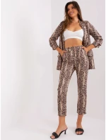 DHJ nohavice SP 13926 3.67P čierna a béžová