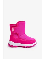 Dětské zateplené sněhule na suchý zip Pink Big Star Dětské zateplené sněhule na suchý zip Pink Big Star