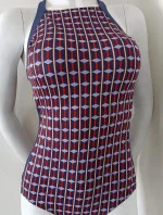 Dámske jednodielne plavky S43D tmavomodré - Self