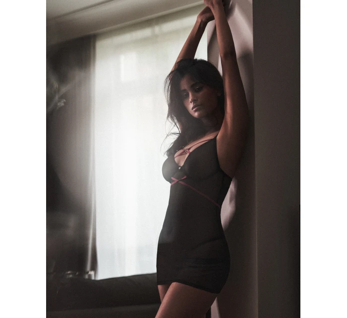 Dámská sexy košilka  černá  model 22022607 - Obsessive