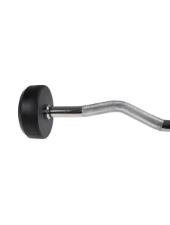 HMS GSL15 pevná činka / pogumovaná zlomená tyč 15 kg