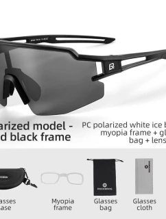 Športové slnečné okuliare Rockbros 14120008006 black