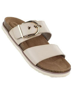 Dámske žabky s prackou béžové Potocki 54325