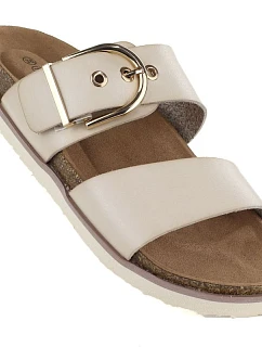 Dámske žabky s prackou béžové Potocki 54325