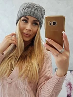 Fleecová čiapka Sylwia K244 tmavo šedá