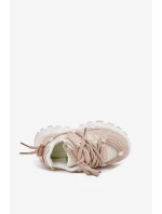 Buty Sportowe Sneakersy Dziecięce Beżowe Tilvianea