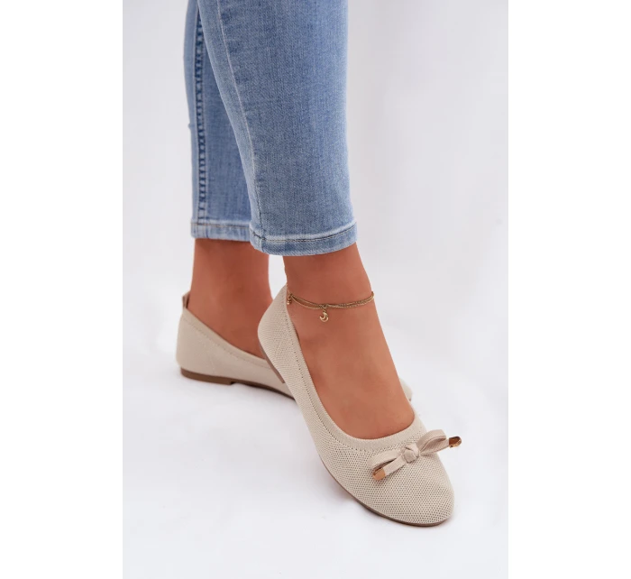 Baleríny s Mašlí Béžové model 21997782 - Boto