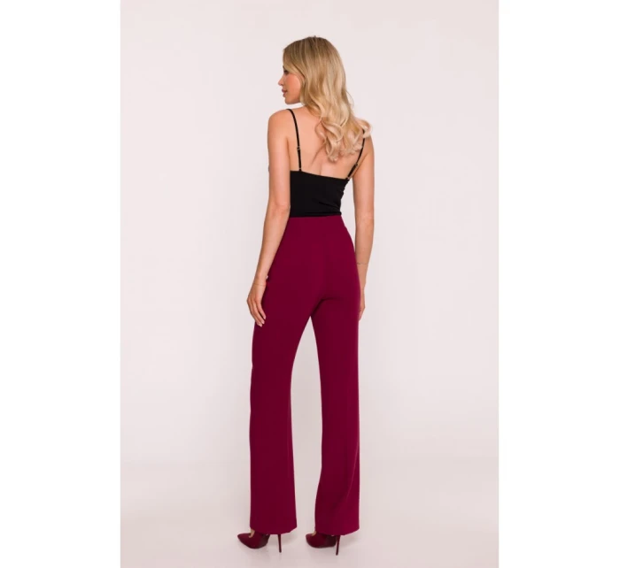 Kalhoty s  bordó model 21319171 - STYLOVE