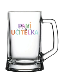 Personalizovaný pohár na pivo pre pani učiteľku/pána učiteľa