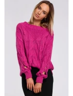 Dámsky sveter M539 fuchsiová - Moe