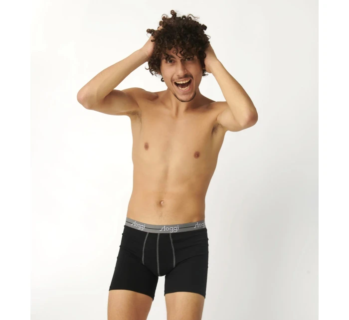 Pánské boxerky Start Short C2P box - BLACK - černá 0004 - SLOGGI