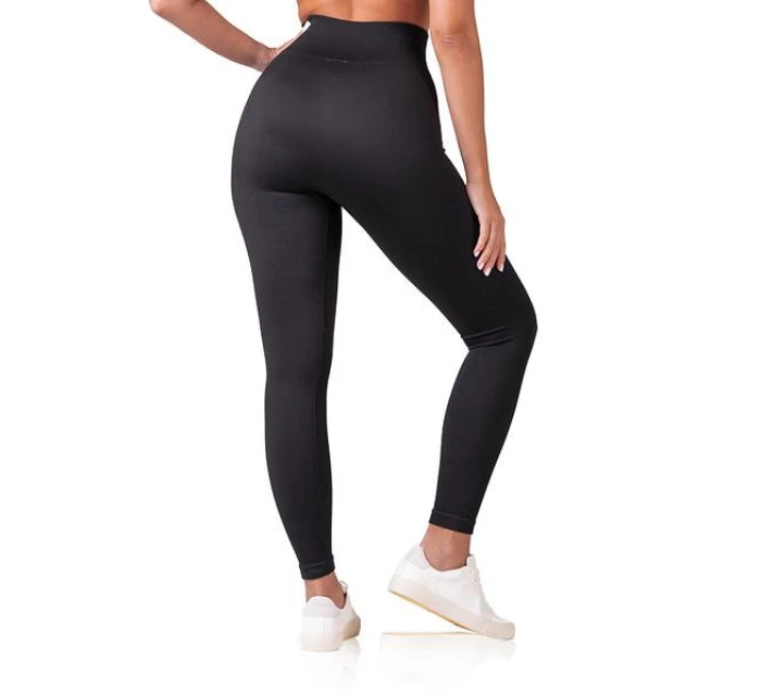 Dámske módne legíny RELAX & GO RIB OPTIC LEGGINGS - BELLINDA - čierne