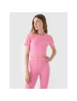 Crop top slim smooth dámský 4F 4FRAW24TTSHF2581-54S