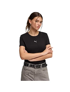Dámske tričko Puma Ess Centered Cat Logo Tee, čierne, 692916 01