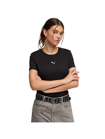 Dámske tričko Puma Ess Centered Cat Logo Tee, čierne, 692916 01 Dámske tričko Puma Ess Centered Cat Logo Tee, čierne, 692916 01