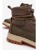 Męskie Botki Trapery Memory Foam Khaki Big Star KK174205