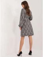 Šaty LK SK 509526 1.06 šedá čierna Šaty LK SK 509526 1.06 šedá čierna