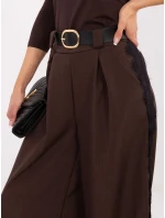 Nohavice MI SP 62440.56 tmavohnedé