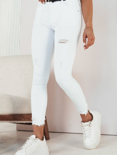 FALIA dámske džínsové nohavice biele Dstreet UY1939