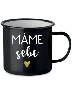 MÁME SEBE - černý plecháček 350 ml