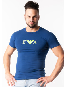 Pánske tričko 111035 9P523 modrá - Emporio Armani