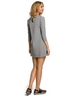 Dámska tunika z francúzskeho froté úpletu s vreckom v tvare srdca M053 - MOE