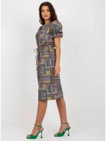 Dámske šaty LK SK 507468.75P Khaki mix - FPrice