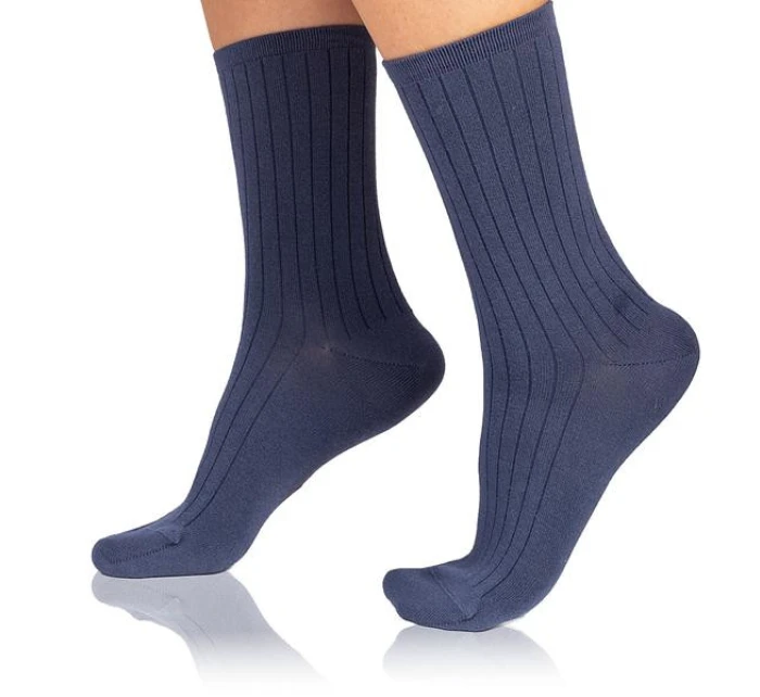 Dámske modalové ponožky FANCY RIB MODAL SOCKS - BELLINDA - modré Dámske modalové ponožky FANCY RIB MODAL SOCKS - BELLINDA - modré