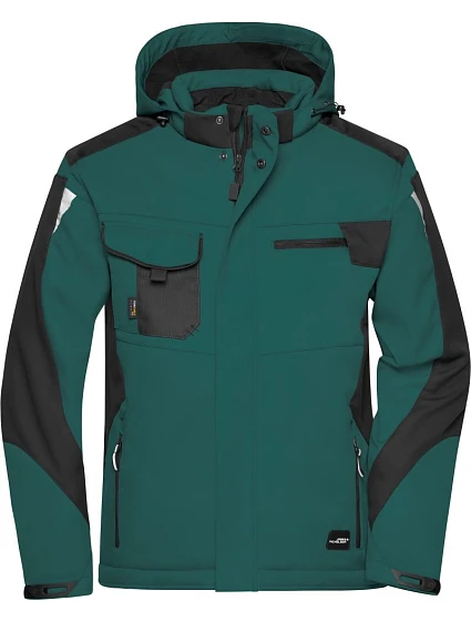 JN Pracovní zimní softshellová bunda Strong 02.0 dark green/black model 22491236 - Daiber JN Pracovní zimní softshellová bunda Strong 02.0 dark green/black model 22491236 - Daiber