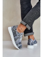 Vzorované Sportovní Boty Na Platformě S D&A Modré model 21686196 - S.Barski