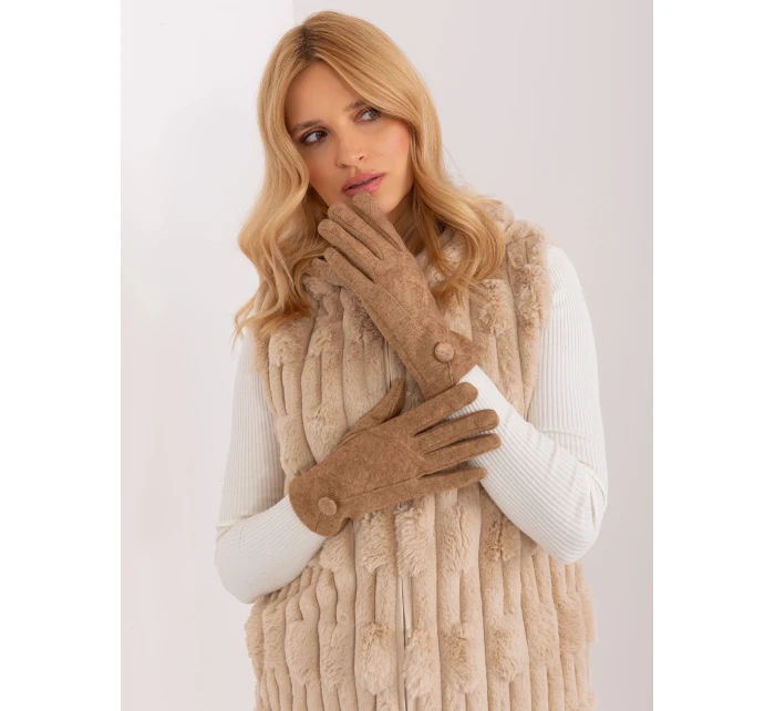 Rękawiczki AT RK model 19367867 camelowy - FPrice