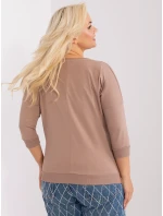 Bluzka RV BZ model 19154315 ciemny bezowy - FPrice Bluzka RV BZ model 19154315 ciemny bezowy - FPrice